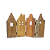 Domek Domki z egzotycznego drewna dekoracja stojąca